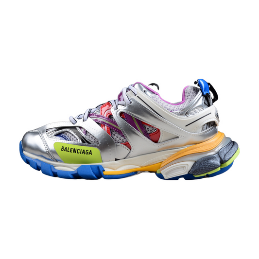 BALENCIAGA TRACK 3.0 x LEATHER FREE WHITE SILVER MULTI