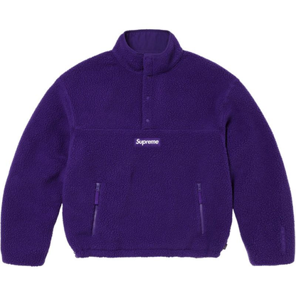 Supreme POLARTEC SHEARLING REVERSIBLE PULLOVER PURPLE